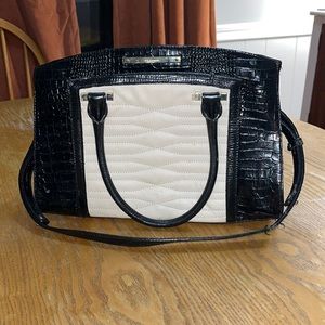 BRAHMIN Black and Tan purse
